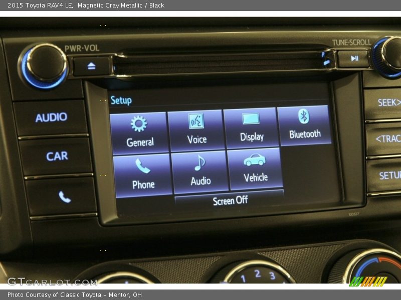 Magnetic Gray Metallic / Black 2015 Toyota RAV4 LE