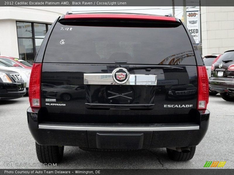 Black Raven / Cocoa/Light Linen 2012 Cadillac Escalade Platinum AWD