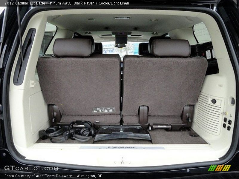 Black Raven / Cocoa/Light Linen 2012 Cadillac Escalade Platinum AWD