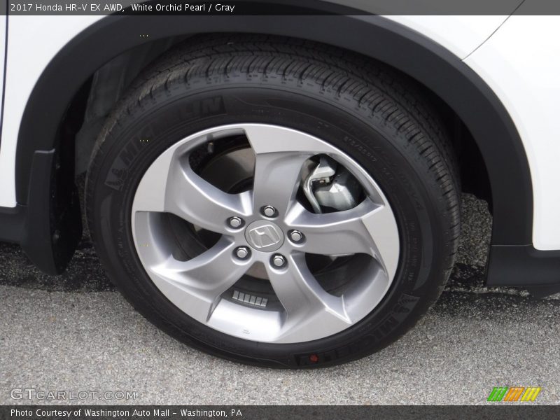 White Orchid Pearl / Gray 2017 Honda HR-V EX AWD