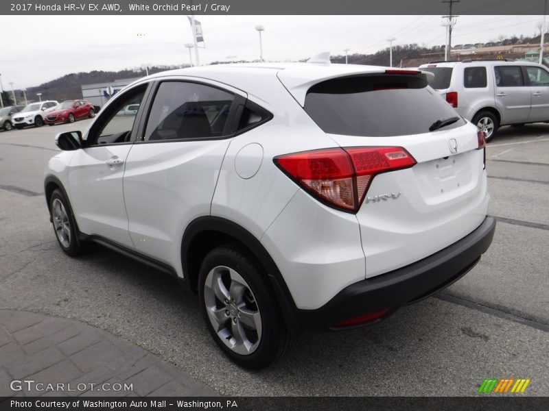 White Orchid Pearl / Gray 2017 Honda HR-V EX AWD
