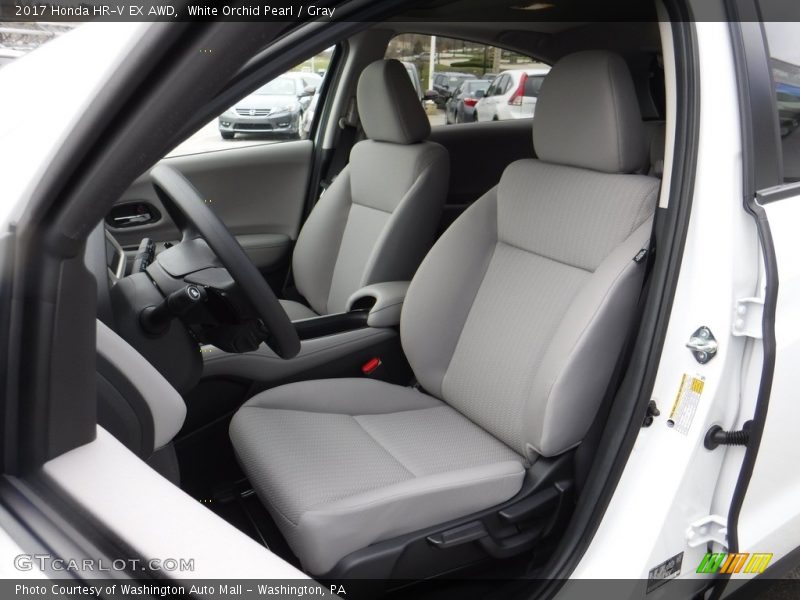 White Orchid Pearl / Gray 2017 Honda HR-V EX AWD