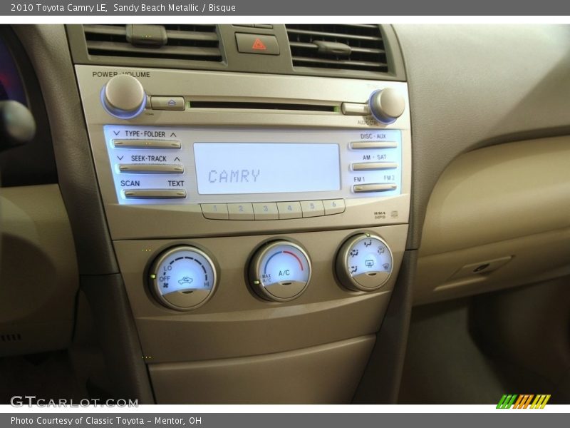 Sandy Beach Metallic / Bisque 2010 Toyota Camry LE