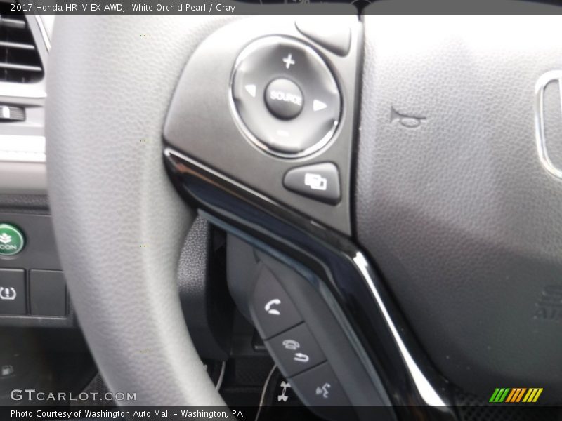 White Orchid Pearl / Gray 2017 Honda HR-V EX AWD