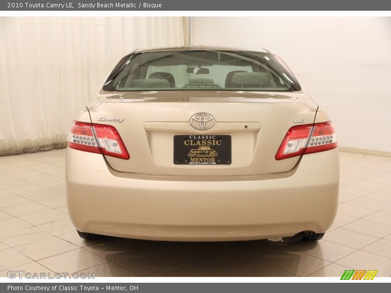 Sandy Beach Metallic / Bisque 2010 Toyota Camry LE