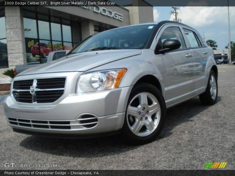 Bright Silver Metallic / Dark Slate Gray 2009 Dodge Caliber SXT