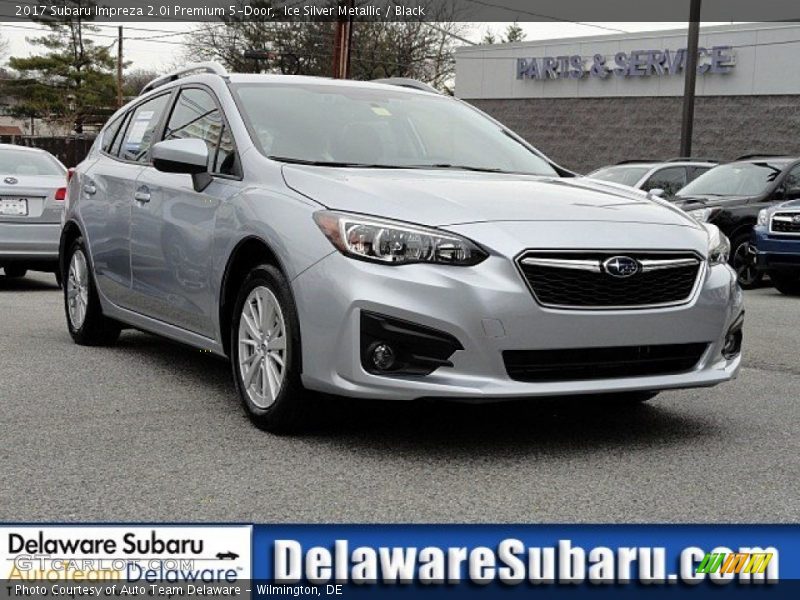 Ice Silver Metallic / Black 2017 Subaru Impreza 2.0i Premium 5-Door