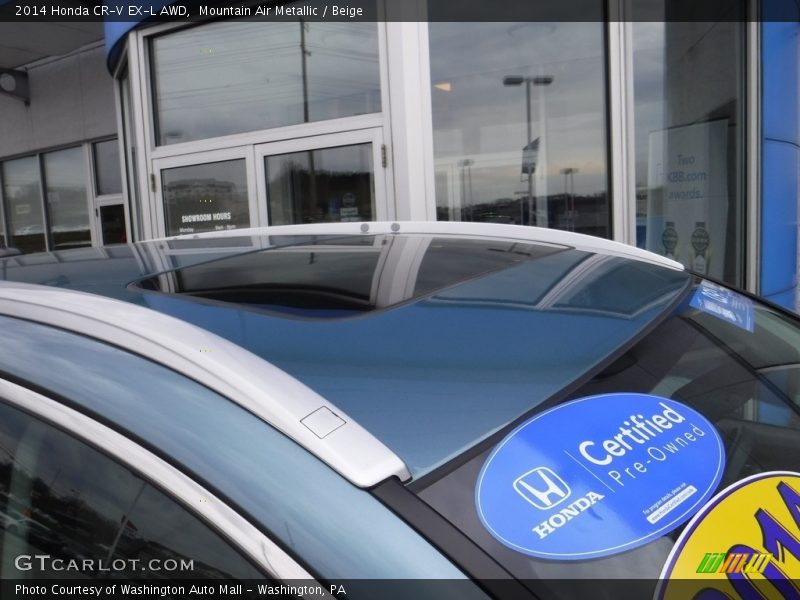 Mountain Air Metallic / Beige 2014 Honda CR-V EX-L AWD