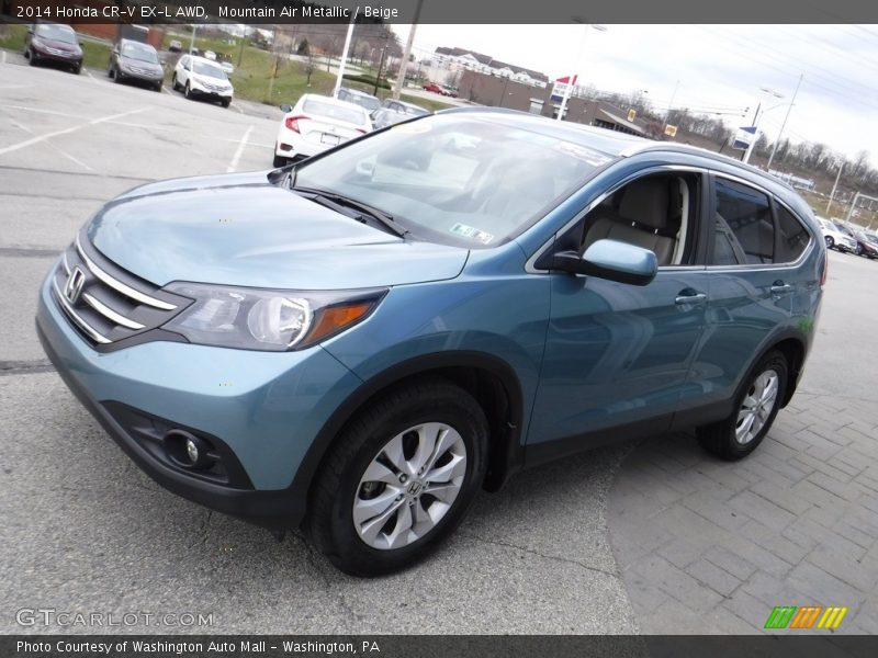 Mountain Air Metallic / Beige 2014 Honda CR-V EX-L AWD
