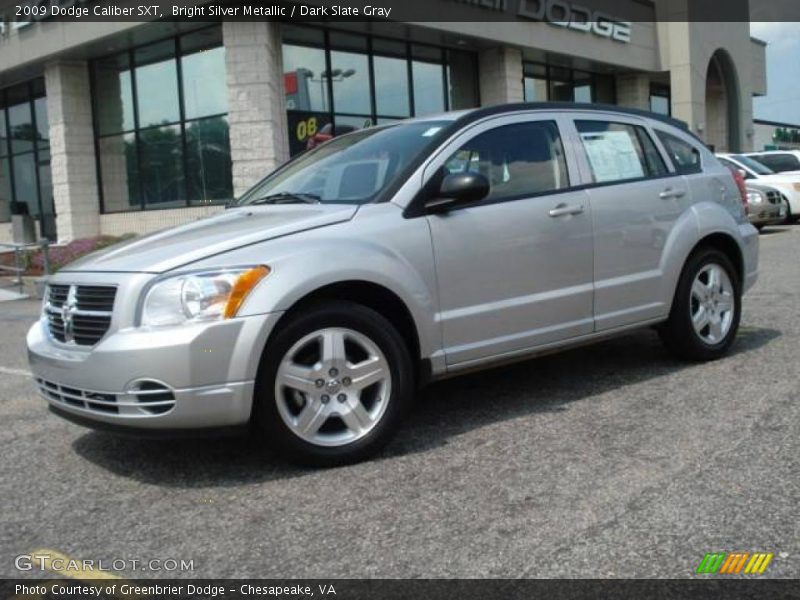 Bright Silver Metallic / Dark Slate Gray 2009 Dodge Caliber SXT