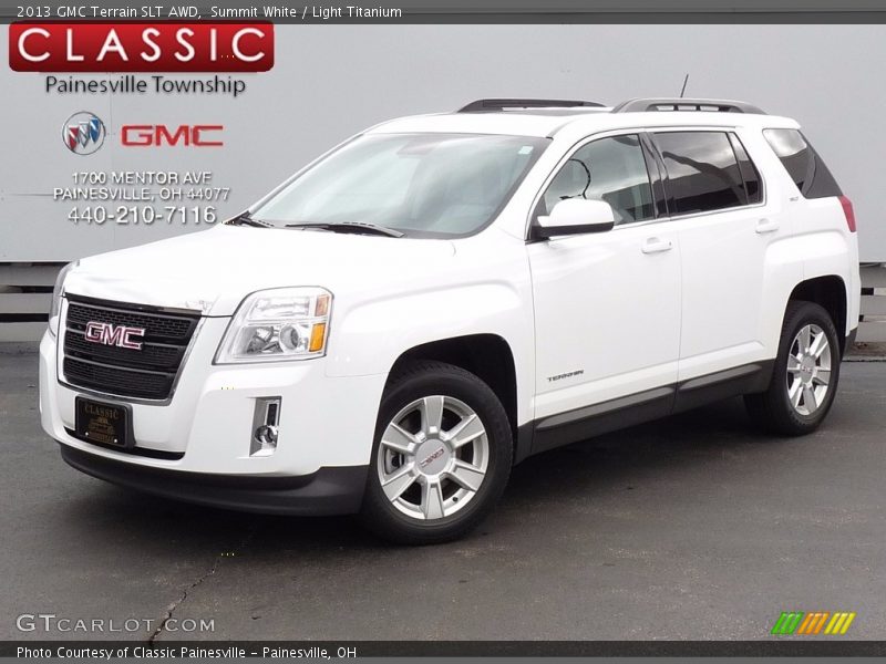 Summit White / Light Titanium 2013 GMC Terrain SLT AWD