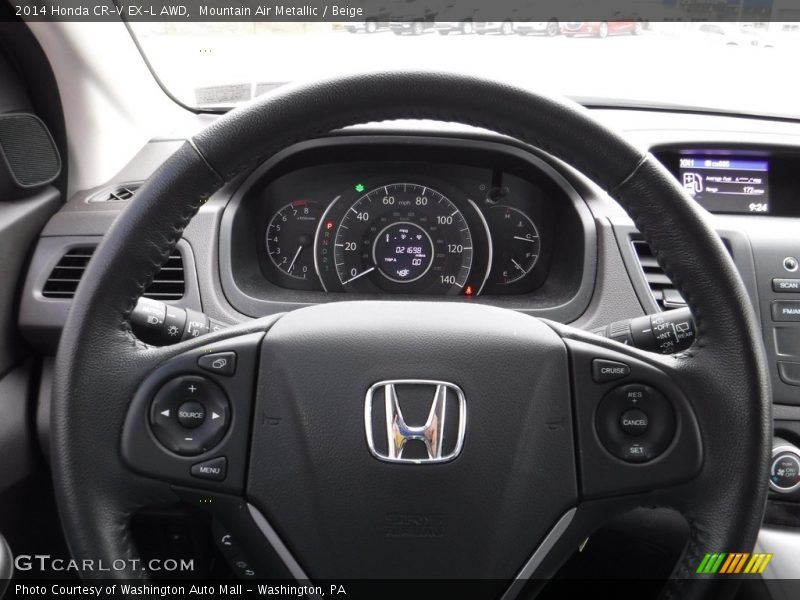 Mountain Air Metallic / Beige 2014 Honda CR-V EX-L AWD