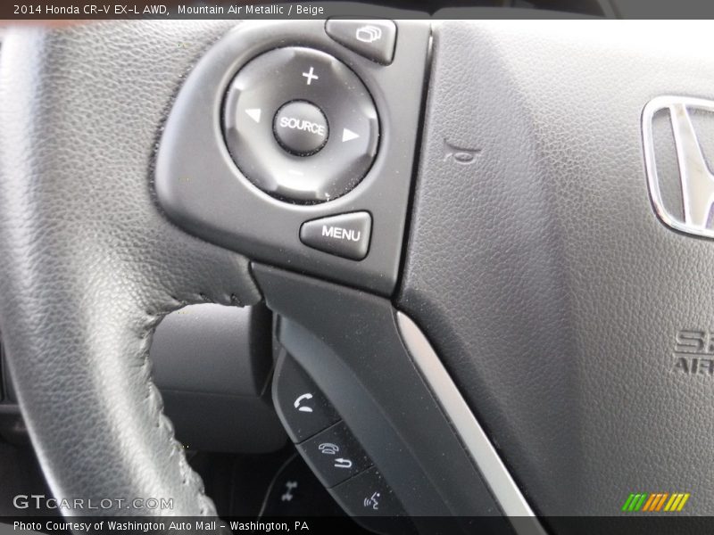 Mountain Air Metallic / Beige 2014 Honda CR-V EX-L AWD