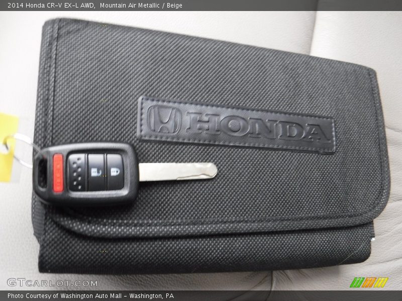 Mountain Air Metallic / Beige 2014 Honda CR-V EX-L AWD