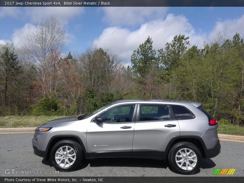 Billet Silver Metallic / Black 2017 Jeep Cherokee Sport 4x4