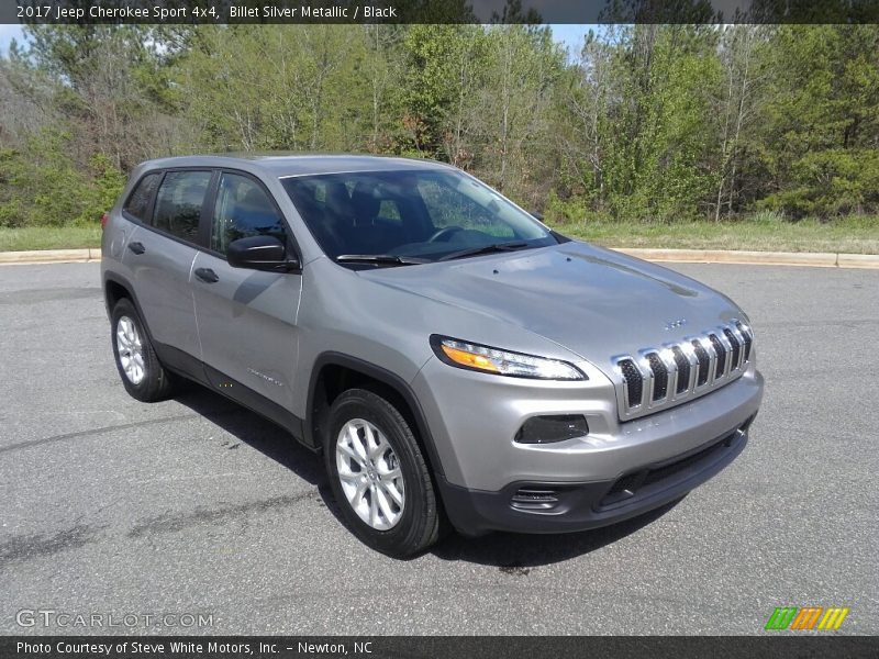 Billet Silver Metallic / Black 2017 Jeep Cherokee Sport 4x4