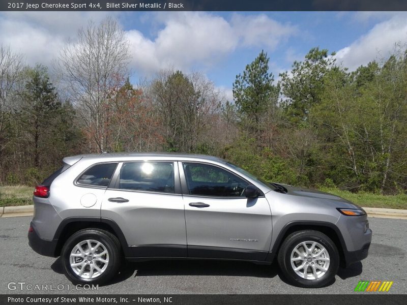 Billet Silver Metallic / Black 2017 Jeep Cherokee Sport 4x4