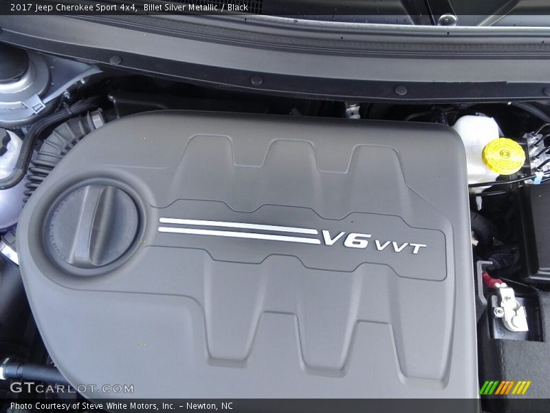 Billet Silver Metallic / Black 2017 Jeep Cherokee Sport 4x4