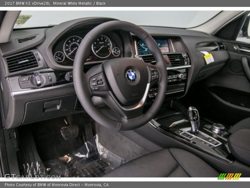 Mineral White Metallic / Black 2017 BMW X3 xDrive28i