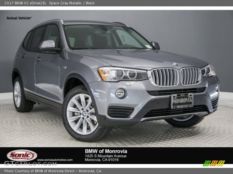 Space Gray Metallic / Black 2017 BMW X3 sDrive28i