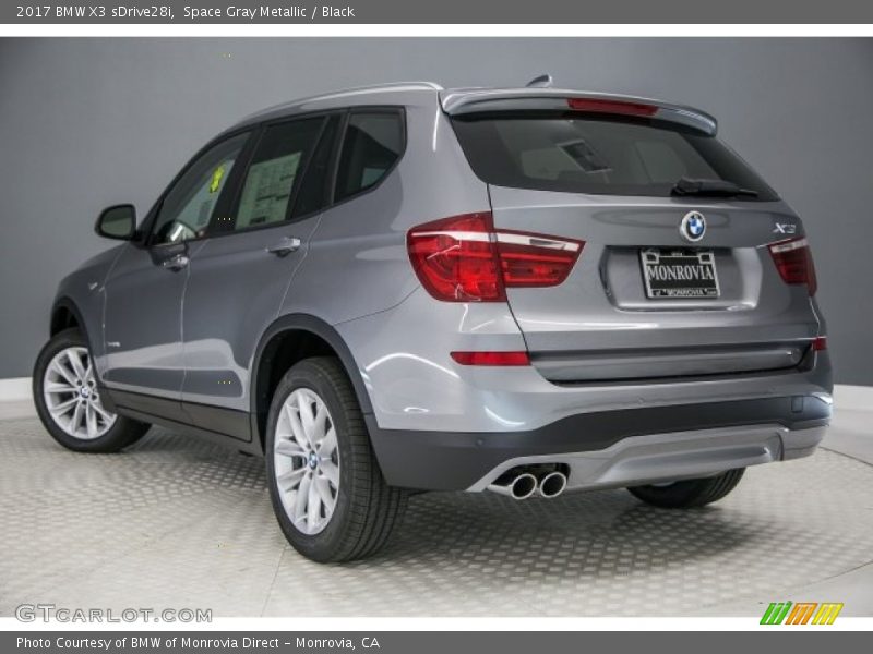 Space Gray Metallic / Black 2017 BMW X3 sDrive28i