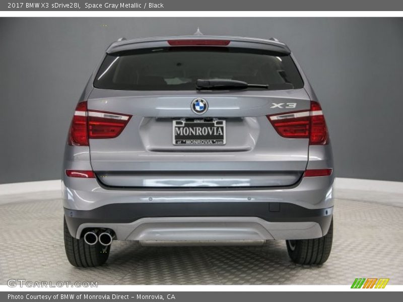 Space Gray Metallic / Black 2017 BMW X3 sDrive28i