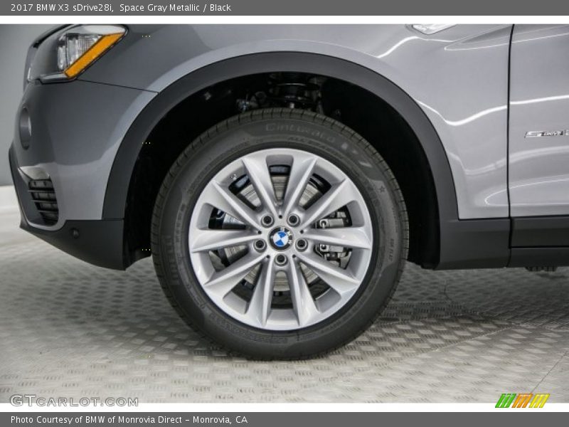 Space Gray Metallic / Black 2017 BMW X3 sDrive28i