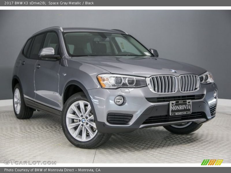 Space Gray Metallic / Black 2017 BMW X3 sDrive28i