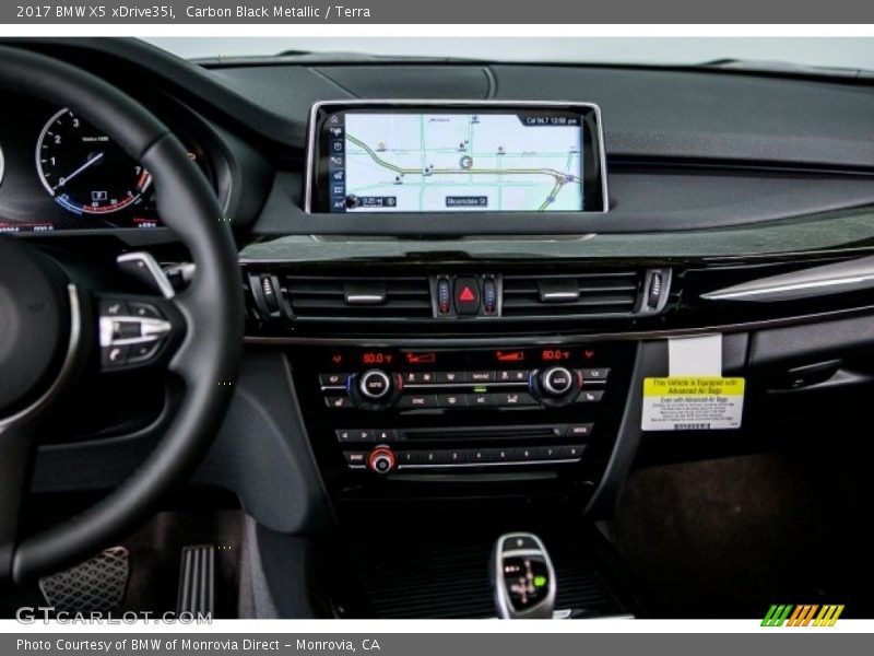 Carbon Black Metallic / Terra 2017 BMW X5 xDrive35i