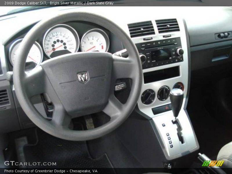 Bright Silver Metallic / Dark Slate Gray 2009 Dodge Caliber SXT