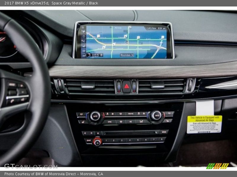 Space Gray Metallic / Black 2017 BMW X5 xDrive35d