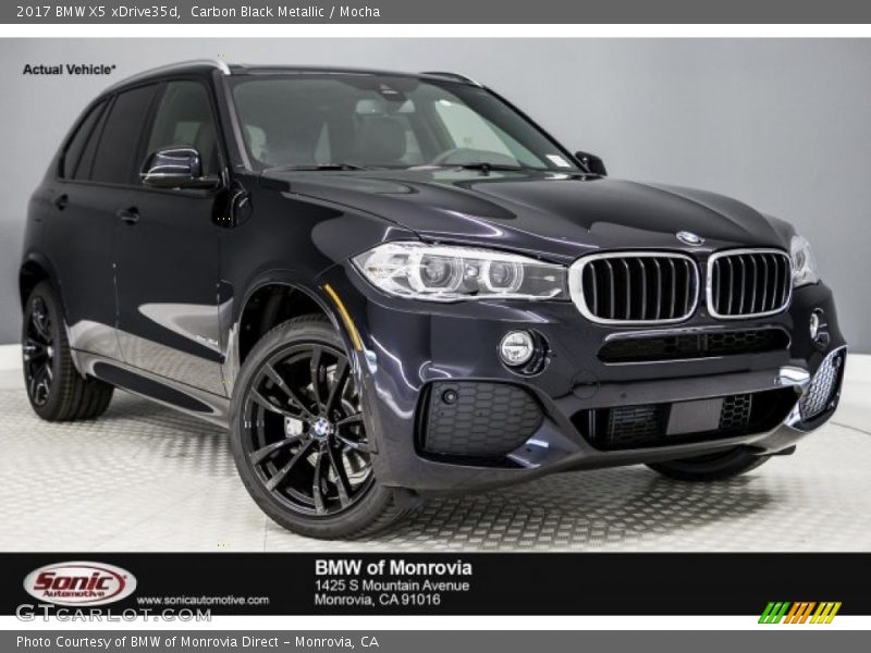 Carbon Black Metallic / Mocha 2017 BMW X5 xDrive35d