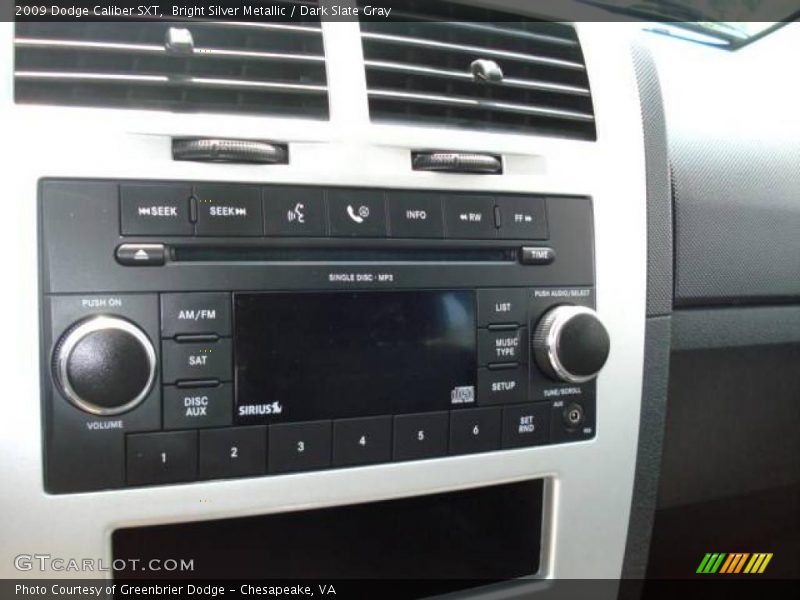 Bright Silver Metallic / Dark Slate Gray 2009 Dodge Caliber SXT