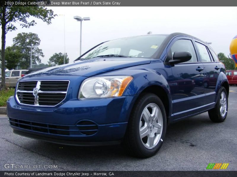 Deep Water Blue Pearl / Dark Slate Gray 2009 Dodge Caliber SXT
