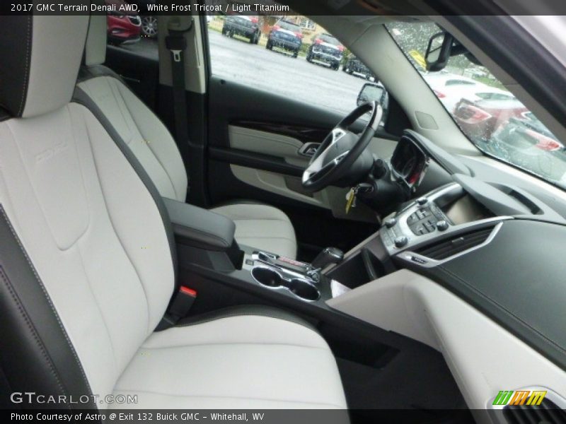 White Frost Tricoat / Light Titanium 2017 GMC Terrain Denali AWD