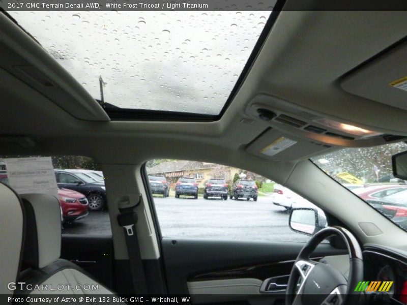 White Frost Tricoat / Light Titanium 2017 GMC Terrain Denali AWD