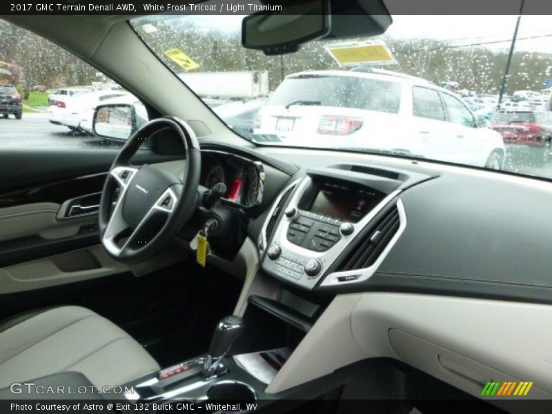 White Frost Tricoat / Light Titanium 2017 GMC Terrain Denali AWD