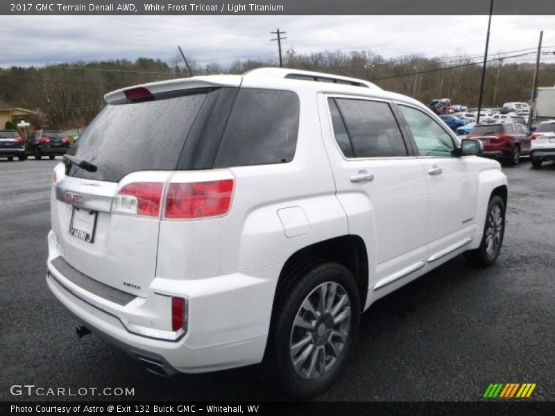 White Frost Tricoat / Light Titanium 2017 GMC Terrain Denali AWD