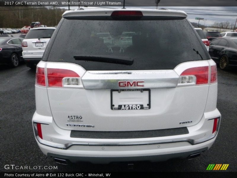 White Frost Tricoat / Light Titanium 2017 GMC Terrain Denali AWD