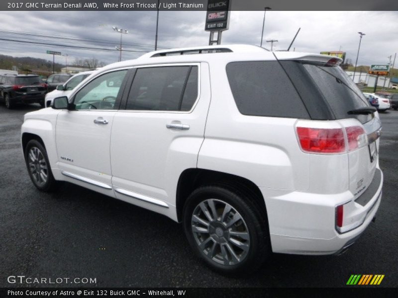 White Frost Tricoat / Light Titanium 2017 GMC Terrain Denali AWD