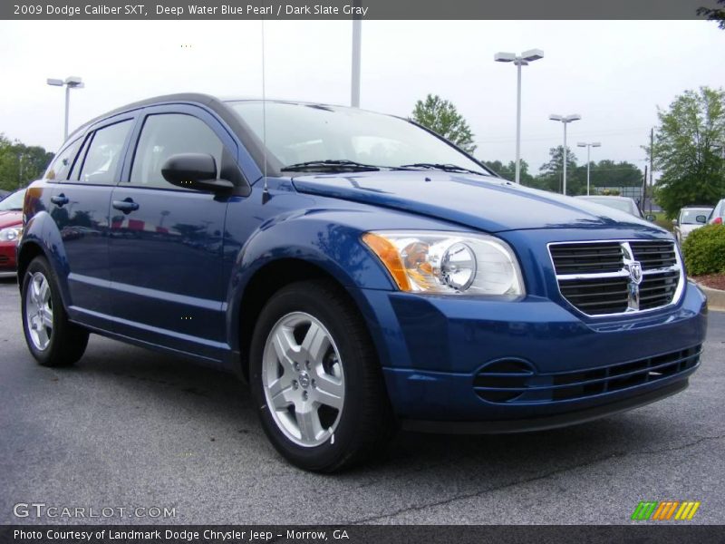 Deep Water Blue Pearl / Dark Slate Gray 2009 Dodge Caliber SXT