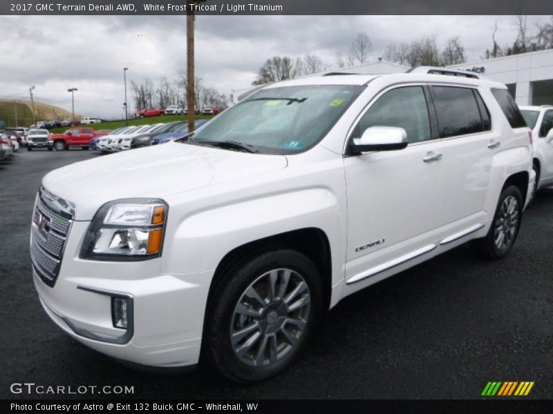 White Frost Tricoat / Light Titanium 2017 GMC Terrain Denali AWD
