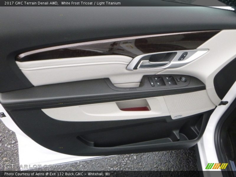 White Frost Tricoat / Light Titanium 2017 GMC Terrain Denali AWD