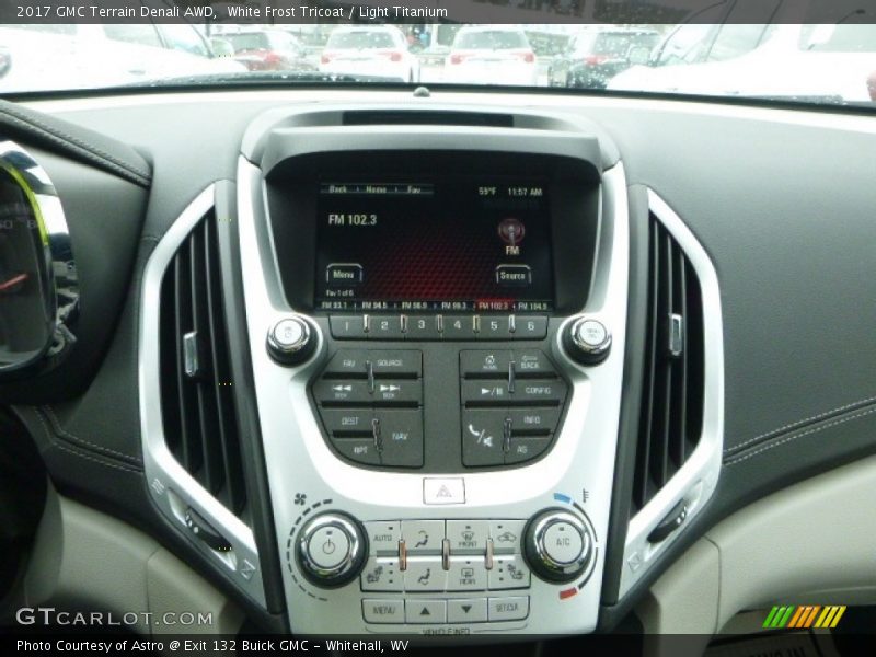 White Frost Tricoat / Light Titanium 2017 GMC Terrain Denali AWD