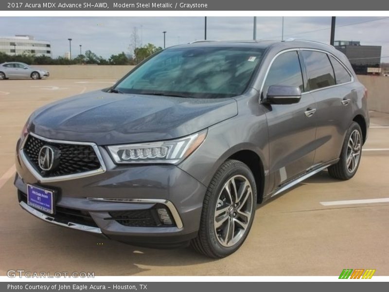 Modern Steel Metallic / Graystone 2017 Acura MDX Advance SH-AWD