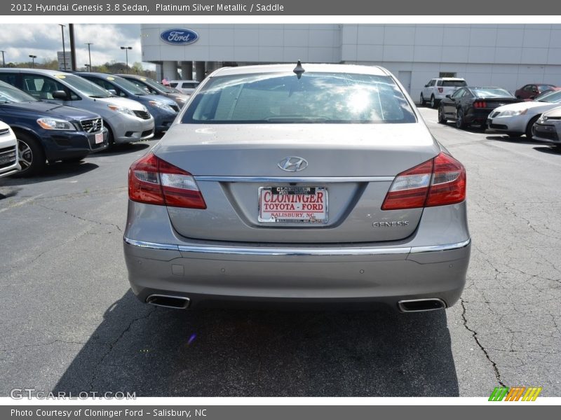 Platinum Silver Metallic / Saddle 2012 Hyundai Genesis 3.8 Sedan