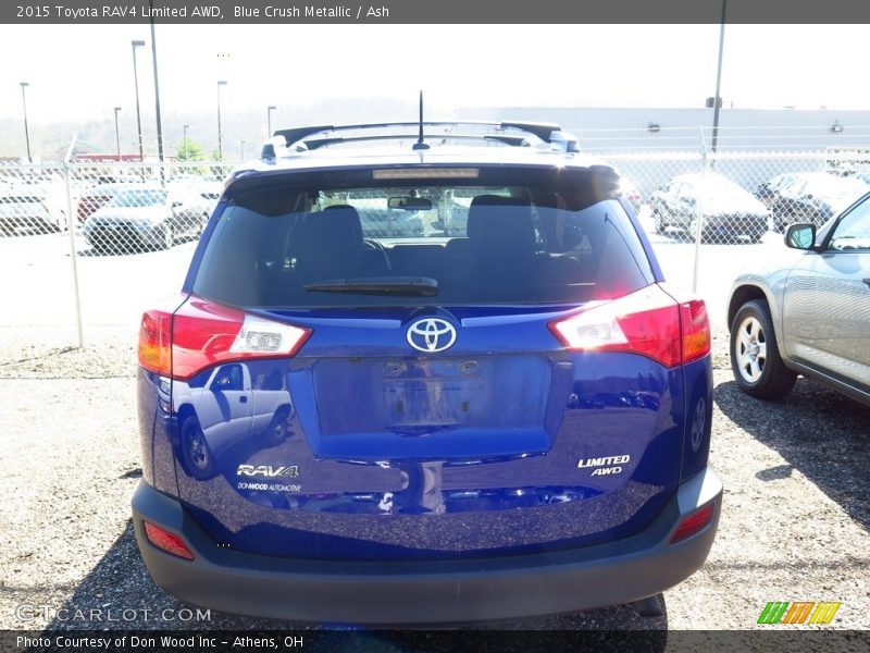 Blue Crush Metallic / Ash 2015 Toyota RAV4 Limited AWD