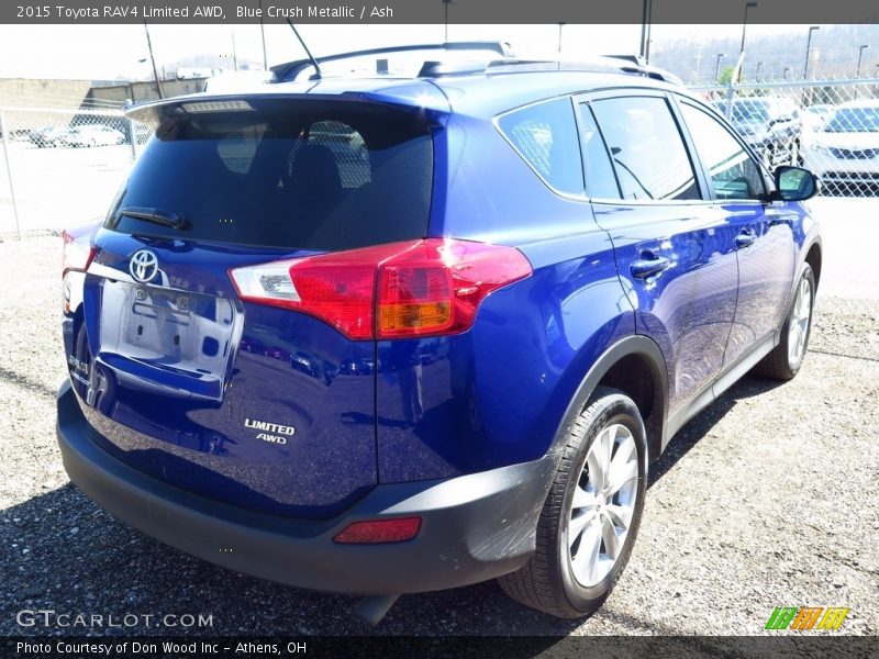 Blue Crush Metallic / Ash 2015 Toyota RAV4 Limited AWD
