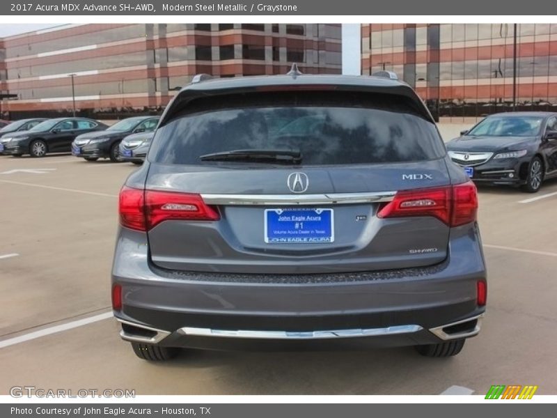 Modern Steel Metallic / Graystone 2017 Acura MDX Advance SH-AWD