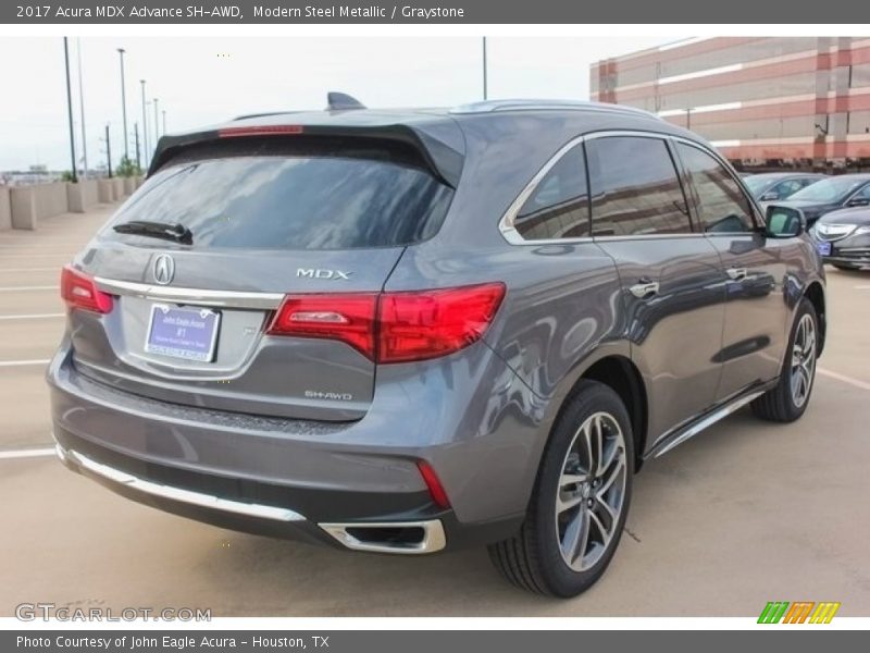 Modern Steel Metallic / Graystone 2017 Acura MDX Advance SH-AWD